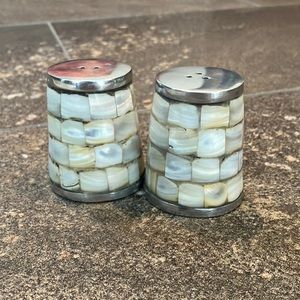 Iridescent Pearl Salt and Pepper Shakers
